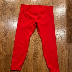 NWT RED Nike One leggings
